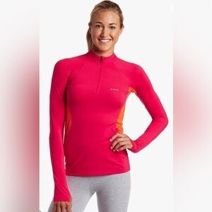 Columbia Sportswear Womens Baselayer Long Sleeve 1/2 Zip size Xl